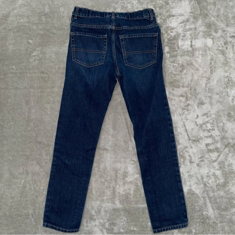 The Children's Place Kids Skinny Jeans Bundle 2 Pairs Black Blue Size 10 Boy